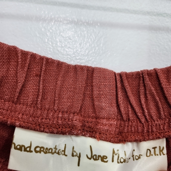 Dress to Kill by Jane Mohr 100% Linen Vintage Bloomers Style Pants Lagenlook - Picture 3 of 7